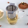 Miniatyrbilde 5 av 8: Tea Mesh Sil Rustfritt stål Te Infuser Sil Ikke giftig Slitesterk med lokk Tefilter