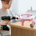 Miniatyrbild 5 av 5: Stickmaskinsadapter - Rund Stickmaskin Vevarm Adapter för Sentro 22 40 48 & Jamit, Nålvirkningsmaskin Borr Krafttillbehör med