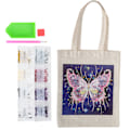 Miniatyrbild 7 av 8: Diamantmålning Väska Kit Canvas Väska Harts Rhinestones HandMade Återanvändbar Konst Handväska(BB012 )