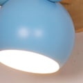 Miniatyrbillede 3 af 5: Væglampe Enkel Tegneserie Model Kvart Butt Sød Smuk Væglampe til Soveværelse Ingen Pære Himmelblå