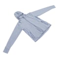 Miniatyrbillede 5 af 8: Åndbar solbeskyttelsesjakke UPF 50+ Dame Udendørs Langærmet UV-beskyttelse Hoodie (Grå)(XL )
