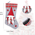 Miniatyrbilde 3 av 5: Et nytt sett med 2 julestrømper, 3D nisse julestrømper personlig (45,72 cm) myk