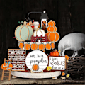 Miniatyrbild 4 av 5: Höst Thanksgiving Pumpa Lönnlöv Lastbil Skylt Träskylt