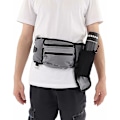 Pikkukuva 5 / 5: Koiran Herkkupussi, Koiran Koulutus Vyötärölaukku Suuri Hands-Free Tila Pennun Koulutukseen Juoksuun Harmaa 40 X 14.5cm