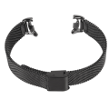 Miniatyrbilde 5 av 8: Justerbart klokkereim Pustende foldespenne Quick Release i rustfritt stål klokkereim for Mi Band 8 Svart