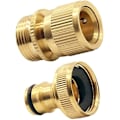 Miniatyrbilde 1 av 4: Hage Solid Messing Hurtigkobling Hageslangekobling Vannslangekobling 3/4 Tommers GHT Kran og Spray
