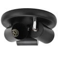 Miniatyrbillede 8 af 8: GU10 Spotlight-holder til loft 3-hovedet, roterende lampesokkel til soveværelse, spisestue indkøbscenter 85‑265VSort