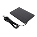 Miniatyrbillede 6 af 8: Kamera solpanel IP65 Vandtæt kameraoplader 5V 4W Høj effektivitet til Micro USB C Sort