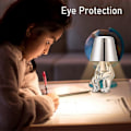 Miniatyrbillede 2 af 5: Natlampe Lille Gylden/Sølv Mand, 3 Niveauer Dæmpbar Sengelampe Touch Belysning 3d Tænker Statue Genopladelig Led Bordlampe ff E I Sølv