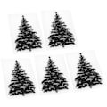 Miniatyrbilde 2 av 8: 5 sett plastpregingsmapper DIY kortfremstilling Scrapbooking Papirhåndverk Juletremønster