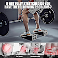 Miniatyrbild 3 av 5: Squat Wedge Block Justerbar Halkfri Squat Ramp Marklyft Wedge Vadsträckare Lutande Bräda För Squat Och Marklyft
