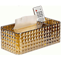 Miniatyrbild 1 av 5: Servettbox, Multifunktionell Servettlåda Akryl (Guld)