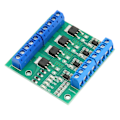 Miniatyrbild 4 av 8: MOS-drivrutinmodul 4-vägsfälteffekt PLC-förstärkarkort 3‑20V PWM-ingång DC 3,7V‑27V-utgång
