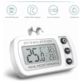 Miniatyrbillede 2 af 5: Køleskabstermometer LCD Display Digitalt Vandtæt Frysetermometer med Magnetisk Krog Køleskabstermometer (-20 50) Sort
