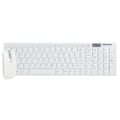 Miniatyrbillede 6 af 8: Mus- og tastatursæt Trådløs 10 m fjernforbindelse Smart Sleep-gribebræt og musekombination til IOS/Windows/AndroidWhite