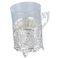 Miniatyrbild 3 av 8: Ölmugg i legerat glas Matal ölkopp Samlarmugg Dekorativ whiskymugg ​​Dricksmugg för fars dag julfödelsedag Silver (Q18149)