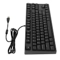Miniatyrbilde 6 av 8: Mekanisk tastatur 87 taster rød bryter ergonomisk fleksibel rask respons kablet tastatur for PC datamaskin bærbar svart