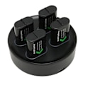 Miniatyrbild 6 av 8: Uppladdningsbart batteriladdare 4 x1200mAh Backup-batteri med hög kapacitet för X ONE för X-seriens spelkontroller