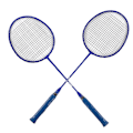 Miniatyrbild 4 av 8: Badmintonracket Lätt Bekväm Järnlegering Amatör Dubbel Badmintonracket Set för Nybörjarträning