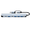 Miniatyrbillede 2 af 5: 7 i 1 USB-C Hub Multiport Adapter med 100W PD Opladning til MacBook Air Pro iPad Chromebook Lenovo Huawei Surface