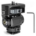 Miniatyrbilde 2 av 5: DSLR Kamera Klemme Justerbart Monitorfeste m/ Cold Shoe 1/4 Skrue