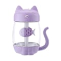 Miniatyrbillede 1 af 5: Luftfugter, USB Mini Desktop Lille Natlampe 3 I 1 Luftfugter Bordplade Hjem Soveværelse (lilla) (1 stk.) Juni 6.15