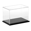 Miniatyrbillede 5 af 5: 30 x 15 x 15 cm + 20 x 10 x 10 cm Klar Akryl Display Case Støvtæt Beskyttelse Bokse