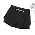 Miniatyrbillede 4 af 5: Herre Hurtigtørrende Dobbelt Lag Sports Shorts S Cremefarvet