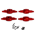 Miniatyrbilde 5 av 8: RC Front Rear Axle Housing Set Aluminiumlegering RC Axle Shell Upgrade Parts for FCX24 1/24 Crawler 6.2cm Rød