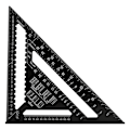 Miniatyrbillede 1 af 8: 12 tommer aluminiumslegering trekantform firkantet lineal Precision Engineer Carpenter Måleværktøj