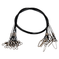 Miniatyrbillede 3 af 8: Fiskewire Line Leash Anti Bite Stål Fiskewire Stål Wire Leader med Rullende Svirvelsort