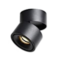 Miniatyrbillede 1 af 5: Loftlampe, Justerbar lampehusvinkel, Loftspots, Loftlampe, Justerbare loftspots, LED loftlampe, (Sort-3000K)