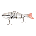 Miniatyrbillede 1 af 8: Fiske lokkemad holdbar imitation plast falsk multi leddet svømme agn langsomt synkende glide agn6#