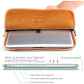 Miniatyrbillede 2 af 4: 13,3 tommer Laptop Taske Egnet Til Acer/asus/dell/ipad Pro/lenovo/macbook Pro/macbook Air/dame Laptop Sleeve Med Farverigt Bladprint Mønster (blå)