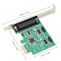 Miniatyrbillede 7 af 8: PCI E til 2 seriel 1 parallel port printerkort udvidelseskonverteradapter 2S1P