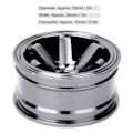 Miniatyrbild 8 av 8: 4 st Aluminium Alloy Hjulnav för Universal 1/10 Flat Running Drift RC BilSvart