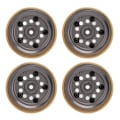 Miniatyrbillede 2 af 8: 4 stk. RC Beadlock-hjul Professionel Aluminiumlegering Messing RC Hjulvægt Blok til Watchman FMS FCX24 1/18 1/24 RC Bil Titanium