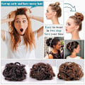 Pikkukuva 5 / 8: Clip in Messy Bun Messy Hair Bun Hiussolmio Pidennetty kynsipidike naisille naisille tytöille