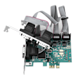Pikkukuva 2 / 8: PCI-E–RS232 4-porttinen sarjaporttimuunnin PCI Express -ohjainsovittimen laajennuskortti