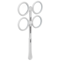 Miniatyrbilde 7 av 8: Optisk Flipper Plast Justerbar Optometri Flip Lens Instrument med Vision Test Card for Amblyopia White ±1,0 D.