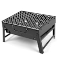Miniatyrbillede 4 af 8: Bærbar rustfri stål foldbar grill BBQ kulgrill til camping udendørs