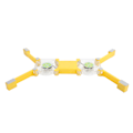 Miniatyrbillede 7 af 8: Bærbar computer kølepude USB foldbar radiator køler stand lys bærbar med AntiSkid montering (Jaune )