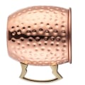 Miniatyrbillede 2 af 8: 2 stk. 530 ml elegant hammeret point kop i kobberbelagt rustfrit stål til cocktails