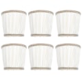 Miniatyrbillede 4 af 8: 6 Stk Stof Lampeskærm Moderne Lysekrone Bordlampe Cover til E14 Screw Home Accessory