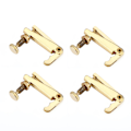 Miniatyrbillede 5 af 8: 4 stk holdbare legeringsfintunere strengjusteringsdele til 3/4 4/4 violin (guld)