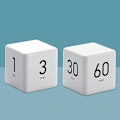 Miniatyrbilde 3 av 5: Gravitasjonssensor Barn Timer, Treningstimer med Nedtellingsinnstillinger (15-20-30-60 Minutter, Hvit)