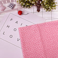 Miniatyrbillede 8 af 8: 7 stk. bomuldsstof DIY assorterede firkanter forskåret sengetøjssæt kvarterbundt pink 25*25cm