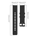 Miniatyrbillede 7 af 7: Udskiftningsremme Kompatibel med Amazfit bip3 GTS 3 GTS 2e GTS 2mini GTS 2 pop pro pop BIP U GTR 42MM GTS BIP lite bip 1S Silikonurrem