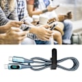 Miniatyrbild 5 av 8: Snabbladdningsdatakabel PD LED Digital Display USB-datakabel för bärbar dator surfplatta telefon 6,6 fot blå