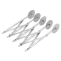 Miniatyrbilde 7 av 8: Multi Wheel Rustfritt stål Pizza Kutter Deig Bakverk Brød Skjæreverktøy Kjøkken Baking Tool5 Wheel